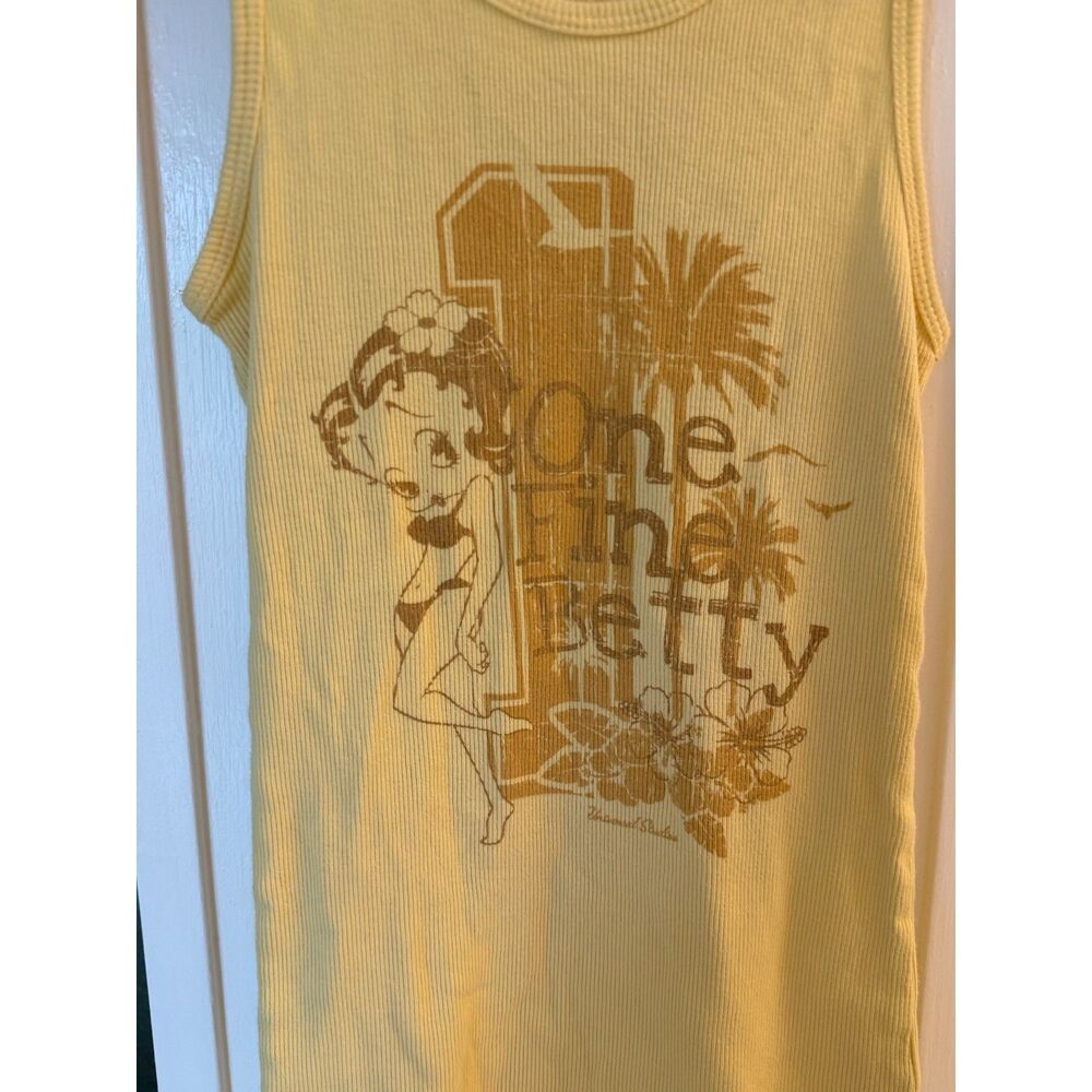 Vintage Betty Boop Ribbed Tank - Youth Large
